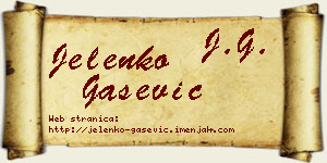 Jelenko Gašević vizit kartica